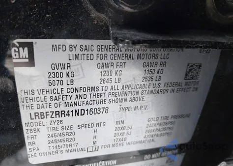 2022 Buick Envision Fwd Avenir z USA, uszkodzony, nr VIN LRBFZRR41ND160378